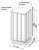 Дверь для душевого уголка Ravak Supernova ASRV3-75 белый+Гpапе Дверь для душевого уголка Ravak Supernova ASRV3-75 белый+Гpапе
