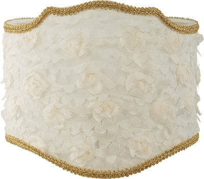 Абажур для светильника Migliore Complementi Rosa 690.25 Белый Золото