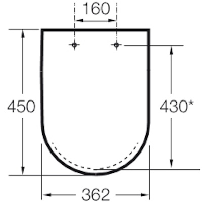 Сиденье для унитаза Roca Meridian 8012A000B Белая без микролифта