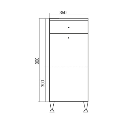 Тумба Mixline Посейдон 35 529533 Белая