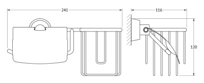 Держатель освежителя воздуха FBS Vizovice 053 Хром