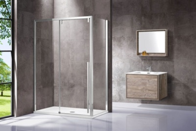 Душевой уголок Vincea Lugano 120х80 VSR-1L8012CL-1 профиль Хром стекло прозрачное