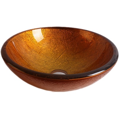 Раковина-чаша Bronze de Luxe 40 14055 Без смесителя, стекло 19 мм