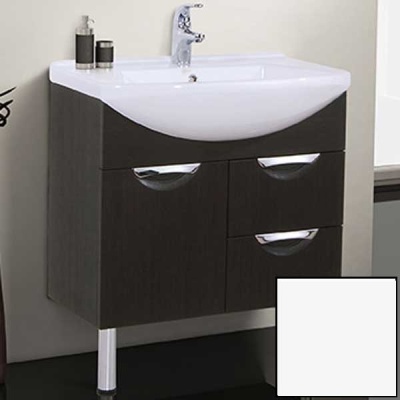 Тумба с раковиной SanVit Лайм Lux 75 klaimn075 в цвете Ral Белый глянец