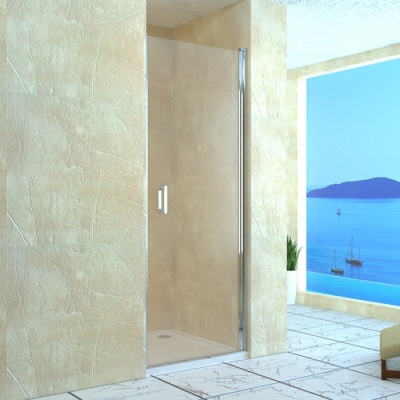 Душевая дверь в нишу RGW Leipzig LE-03 80 профиль Хром стекло прозрачное