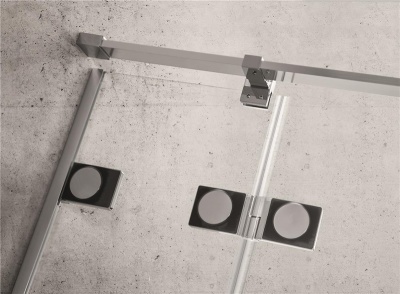 Дверь для душевого уголка Radaway Euphoria KDJ 100x200 профиль хром, стекло прозрачное, петли слева