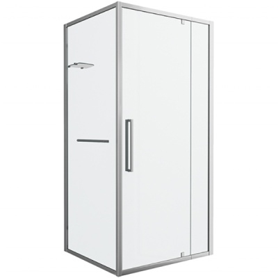 Душевой уголок Bravat Line 90x90 BS090.2116A профиль Хром стекло прозрачное