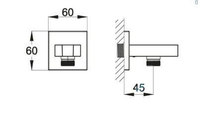 Держатель ручного душа BelBagno Arlie ARL-HLD-CRM Хром
