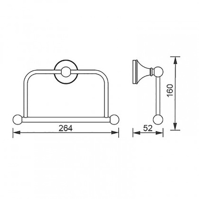 Держатель туалетной бумаги Aquanet 5580 Хром