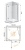 Душевой уголок Cezares Verona A-1 90x90 VERONA-W-A-1-90-P-Cr-L профиль Хром стекло рифленое