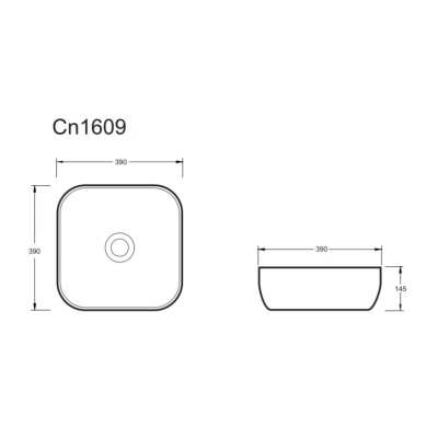 Раковина-чаша Ceramica Nova Element 2 39 CN1609 Белая