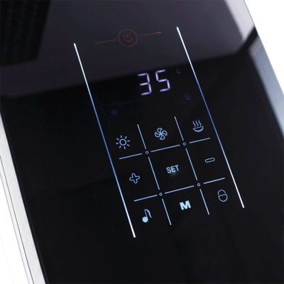 Душевая кабина Orans SR-89101S R black 100x100 с баней профиль Черный задние стенки Черные