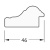 Зеркало Evoform Definite 112х62 Бусы золотые