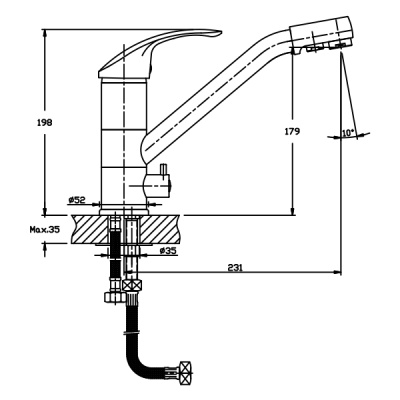 Смеситель для кухни Mixxus Premium Maxx 021 MXP0267 Хром