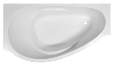 Ванна из искусственного камня Эстет Грация 170x94 Белая левая