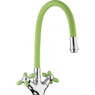 Смеситель для кухни Fashun A44127-6 Зеленый Хром