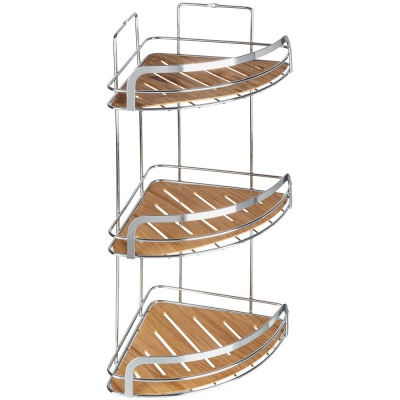 Полка корзина Fora Wood FOR-WOD03-U угловая Хром