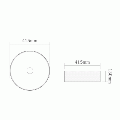 Раковина SantiLine 42 SL-7009 Золото