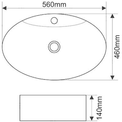 Раковина Melana 56 MLN-T4031 Белая