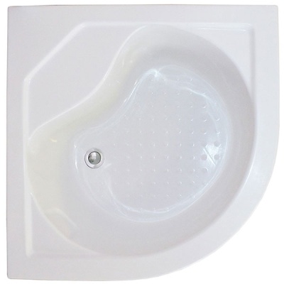 Душевой уголок Royal Bath BK 100х100 RB100BK-C с поддоном профиль Белый стекло матовое