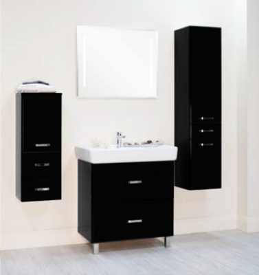 Тумба под раковину Акватон Америна 80 Н 1A169401AM010 белая глянцевая