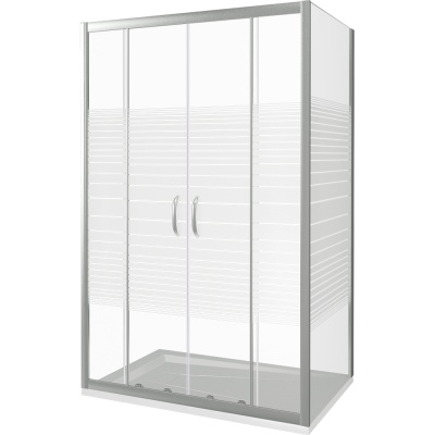 Душевая дверь в нишу Good Door Infinity WTW-TD-170 170 профиль Хром стекло прозрачное