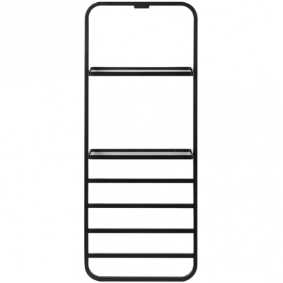 Электрический полотенцесушитель Black&White Universe 400х1010 N-337B с полкой Черный Электрический полотенцесушитель Black&White Universe 400х1010 N-337B с полкой Черный