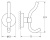 Двойной крючок Artwelle Harmonie HAR 004 Хром