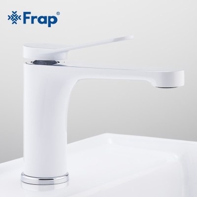 Смеситель для раковины Frap F1045 Белый Хром