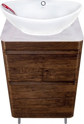 Тумба под раковину Style Line Атлантика Люкс Plus 60 СС-00002207 Старое дерево