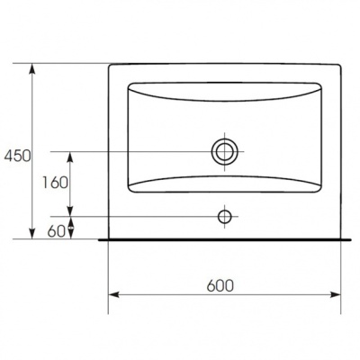 Комплект мебели для ванной Aquanet Порто 60 196676 подвесной Белый