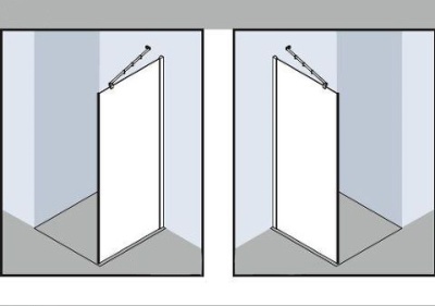 Боковая стенка Kermi Gia GX TWL 09018VPK Серебро+klar+Clean