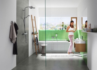 Душевой гарнитур Hansgrohe Crometta Vario EcoSmart 26694400 Хром Белый