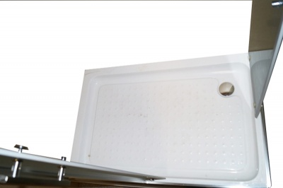 Душевой уголок Parly ZQ121 L 120х195 профиль Полированный алюминиевый стекло матовое