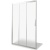 Душевая дверь в нишу Good Door Orion WTW-130 130 профиль Хром стекло прозрачное