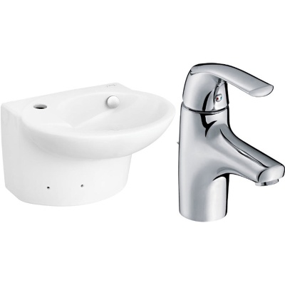 Комплект раковины Jacob Delafon Presquile 45 E1337-00 со смесителем Nateo E72250-CP Белый