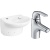 Комплект раковины Jacob Delafon Presquile 45 E1337-00 со смесителем Nateo E72250-CP Белый