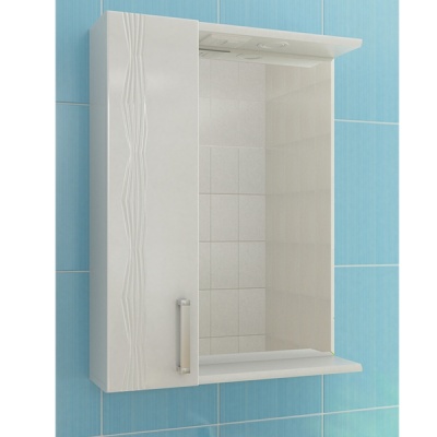 Зеркало со шкафом Vigo Atlantic 16-600 L с подсветкой Белое