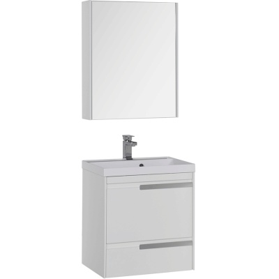 Комплект мебели для ванной Aquanet Тиволи 60 180558 подвесной Белый