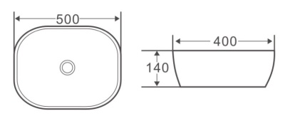 Раковина-чаша BelBagno 50 BB1302 Белая