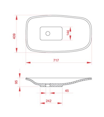 Раковина-чаша Montebianco Tuscany 71 13172 Белая