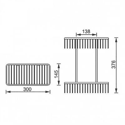 Полка корзина Aquanet 8147 Хром