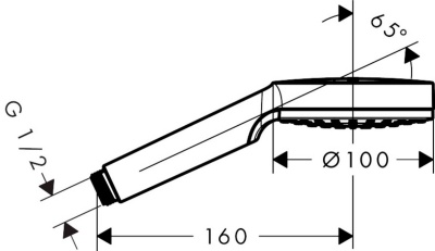 Ручной душ Hansgrohe Crometta 26334400 Хром