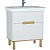 Тумба с раковиной Vitra Sento 80 60823 Белая матовая