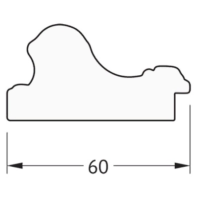 Зеркало Evoform Definite 95х75 Золотые бусы на серебре