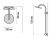 Душевая система Valentin Bikini Хром / белый Душевая система Valentin Bikini Хром / белый
