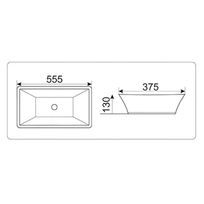 Раковина-чаша CeramaLux 56 9212 Белая