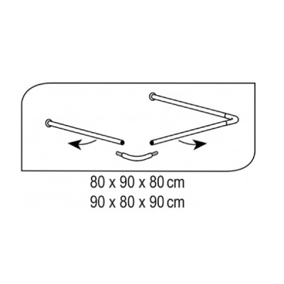Карниз для ванны Ridder 59501 Белый
