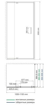 Душевой уголок WasserKRAFT Berkel 48P15 90х110 прямоугольный Хром