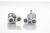 Душевой уголок Black&White Stellar Wind S101-800х800 радиальный профиль Серебристый хром стекло прозрачное